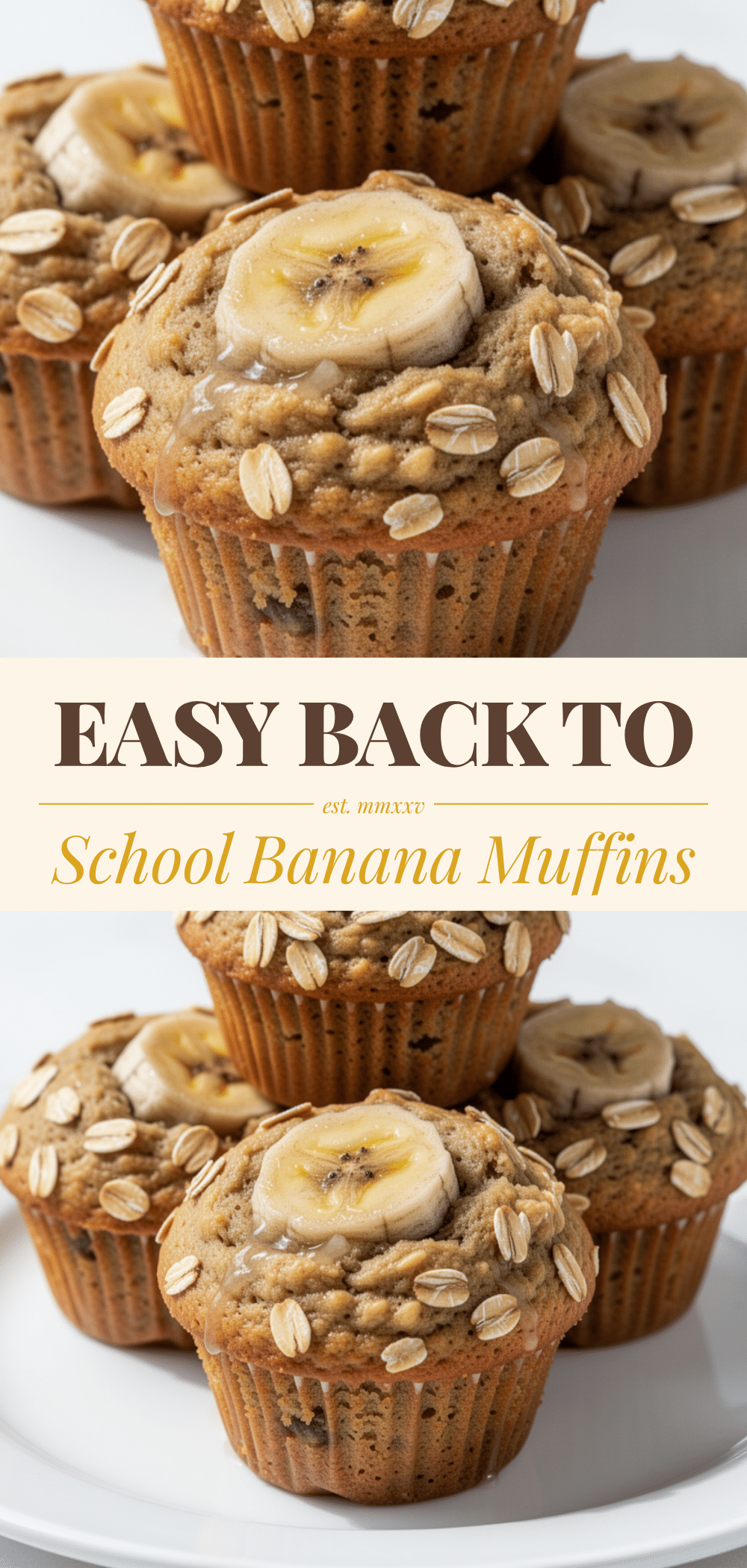 Back-to-School Banana Oatmeal Muffins: 5 Easy Snack 5 back-to-school banana oatmeal muffins recipe