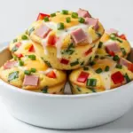 back-to-school ham and cheese egg muffins - featured image
