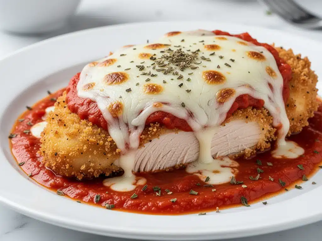 baked chicken parmesan - featured image