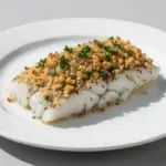baked cod with garlic herb breadcrumbs - featured image