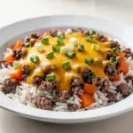 Cheesy Ground Beef and Rice Skillet - featured image