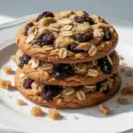 chewy oatmeal raisin cookies - featured image