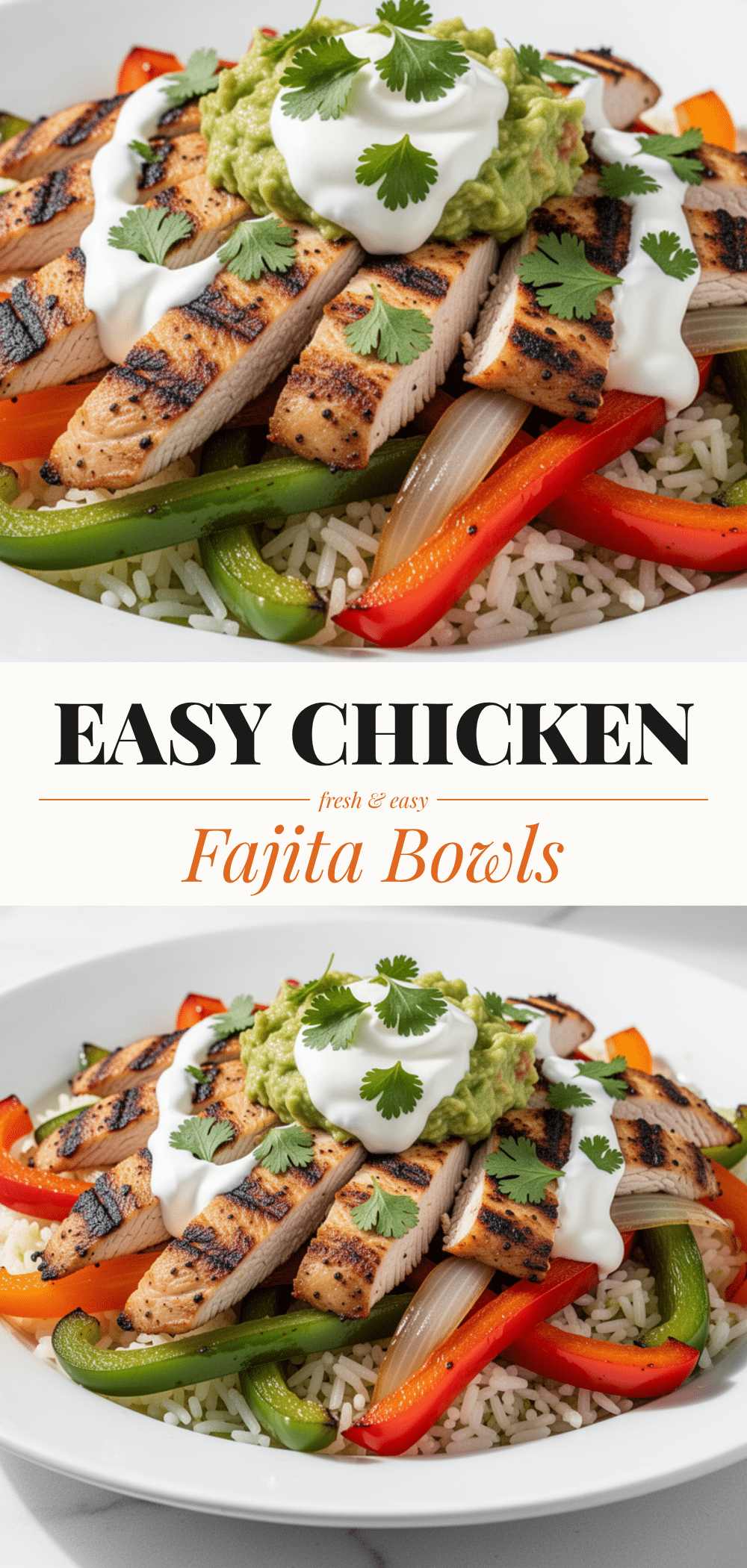 Chicken Fajita Bowls: Easy Weeknight Dinner 5 Chicken Fajita Bowls recipe