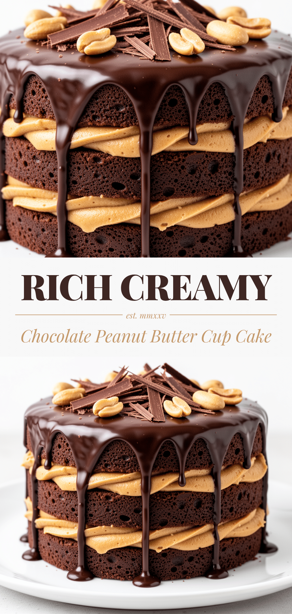 Chocolate Peanut Butter Cup Layer Cake: 5-Step Homemade Indulgence 5 Chocolate Peanut Butter Cup Layer Cake recipe