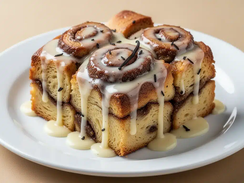 Cinnamon Roll Bread Pudding: Easy 3-Ingredient Dessert 4 cinnamon roll bread pudding preparation steps