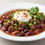 classic beef and bean chili - featured image