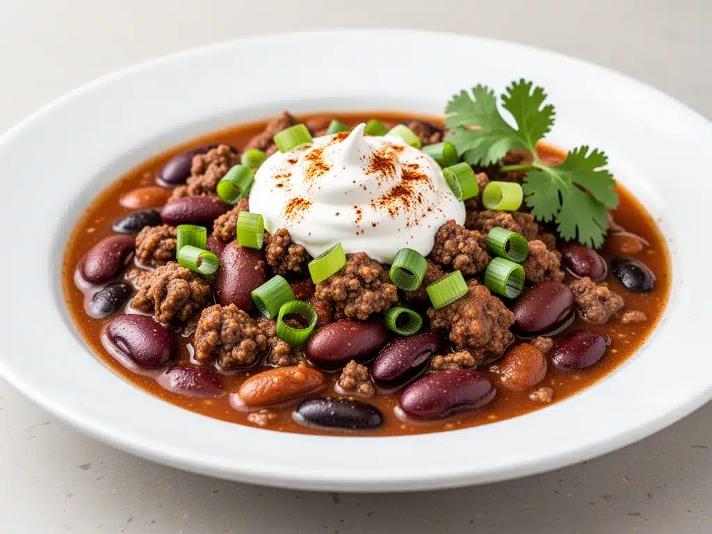 Classic Beef and Bean Chili: Easy Smoky Dinner 4 classic beef and bean chili preparation steps