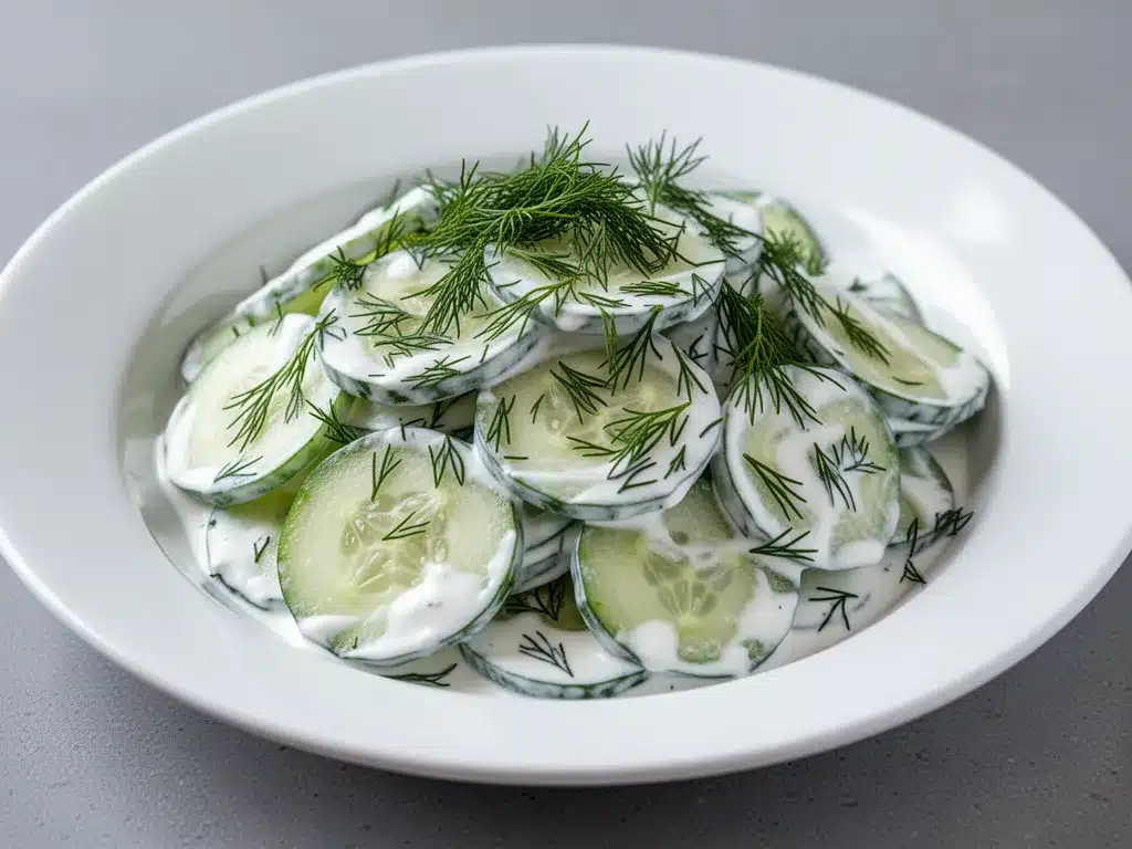 Creamy German Cucumber Salad: Best Easy Dill Side Dish 4 creamy german cucumber salad preparation steps