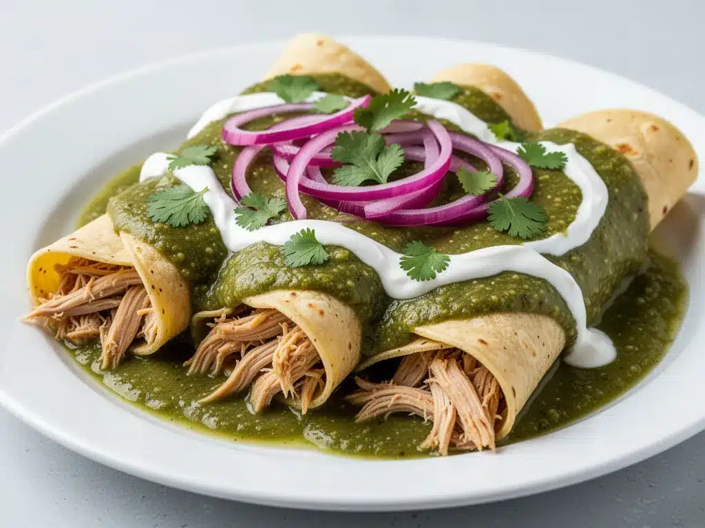 Creamy Green Chile Chicken Enchiladas: Best Easy 30-Minute Dinner 4 creamy green chile chicken enchiladas preparation steps
