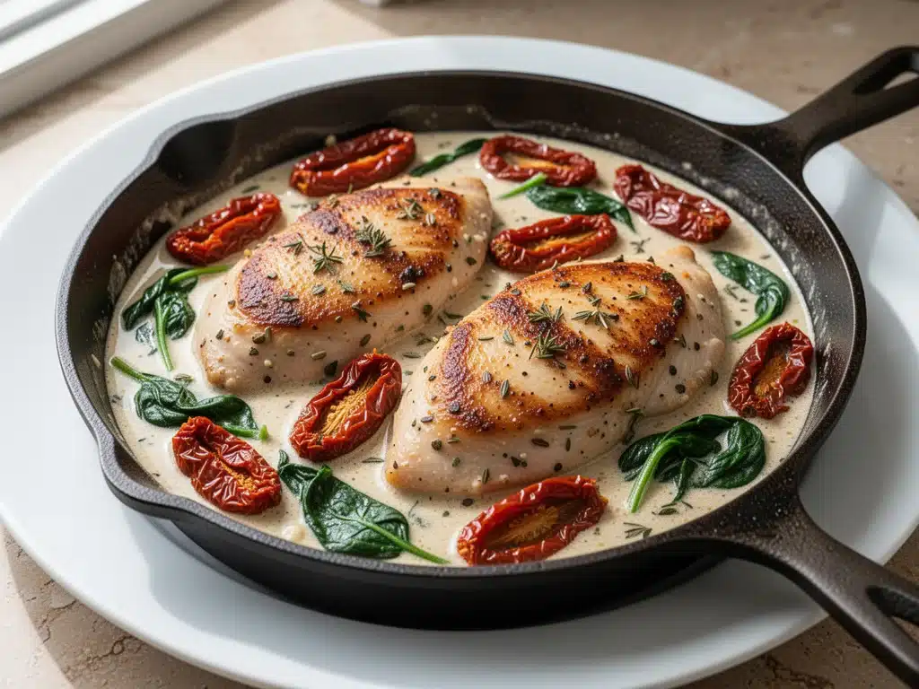 creamy Tuscan chicken skillet - featured image