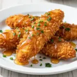 crispy air fryer chicken tenders - featured image
