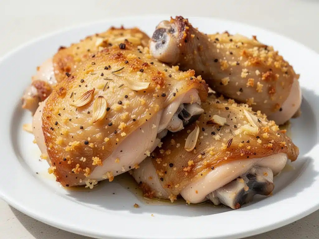 Crispy Baked Chicken Thighs - featured image