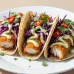 Crispy Fish Tacos with Cabbage Slaw - featured image