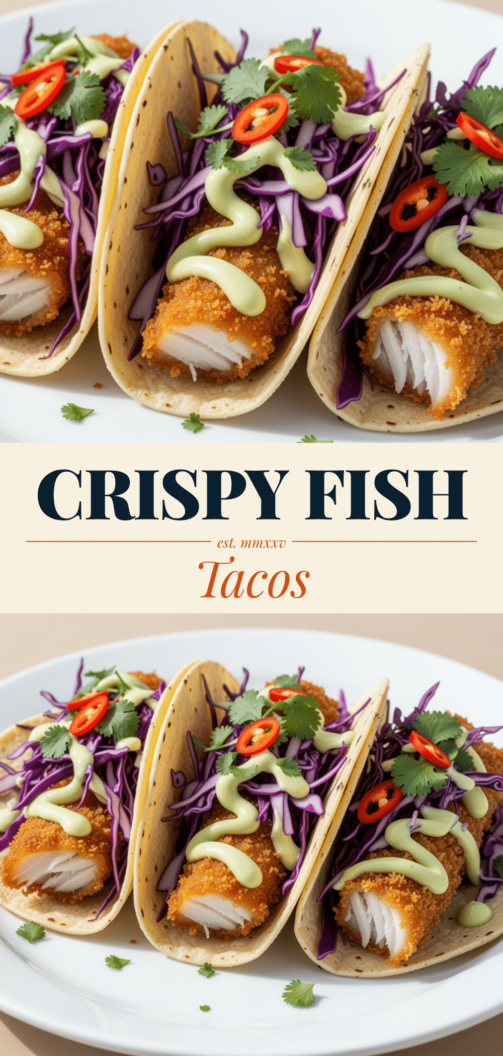 Crispy Fish Tacos with Cabbage Slaw: Easy Quick Dinner 5 Crispy Fish Tacos with Cabbage Slaw recipe