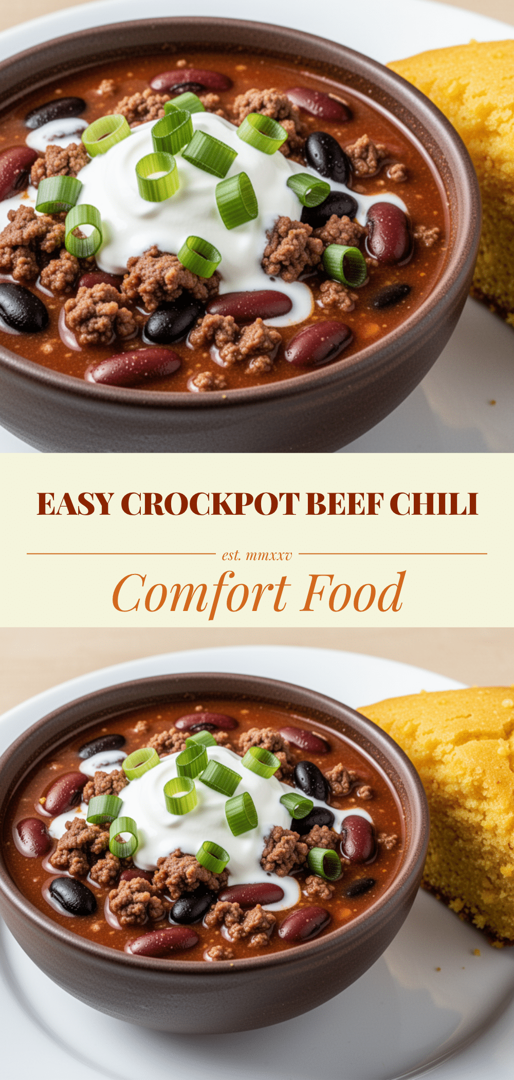 Crockpot Beef and Bean Chili: Easy Slow Cooker Dinner 5 Crockpot Beef and Bean Chili recipe