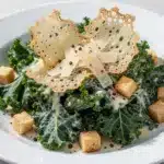 crunchy kale caesar salad - featured image