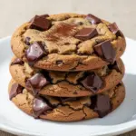 double chocolate chunk cookies - featured image