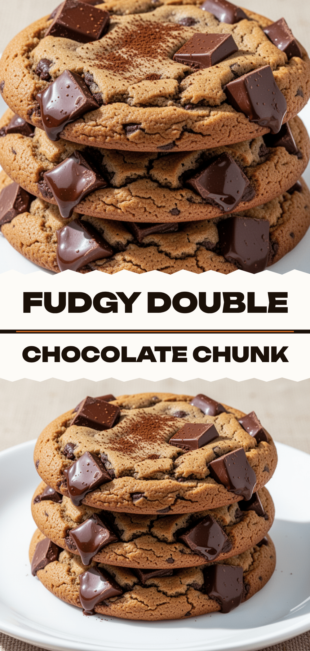 Double Chocolate Chunk Cookies: 5-Step Fudgy Dessert 5 double chocolate chunk cookies recipe