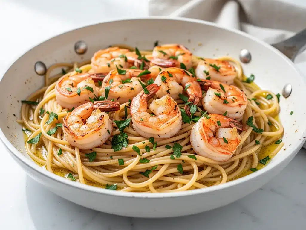 Garlic Butter Shrimp Pasta: 20-Minute Skillet Dinner 4 Garlic Butter Shrimp Pasta preparation steps
