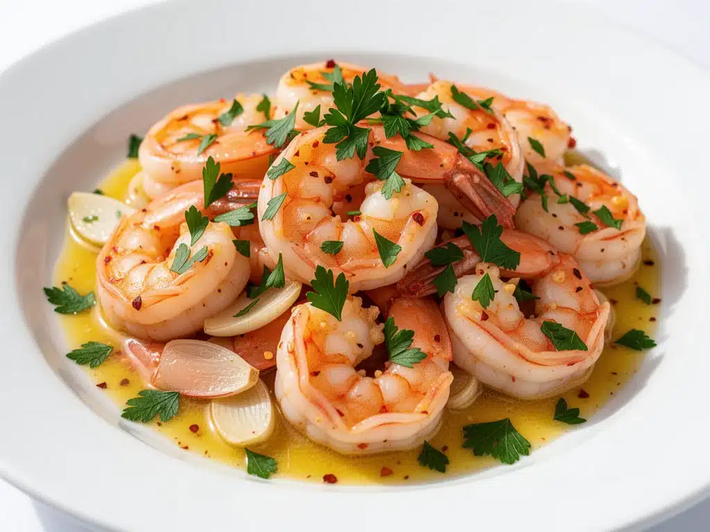 garlic butter shrimp scampi - featured image