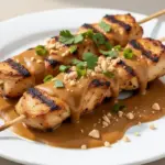 Grilled Chicken Skewers with Peanut Satay - featured image