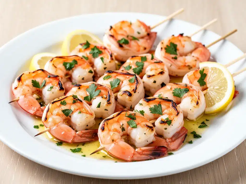 Grilled Shrimp Skewers: Easy 15-Minute Healthy Dinner 4 Grilled Shrimp Skewers preparation steps