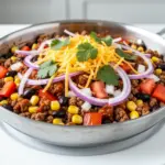 ground beef taco skillet - featured image