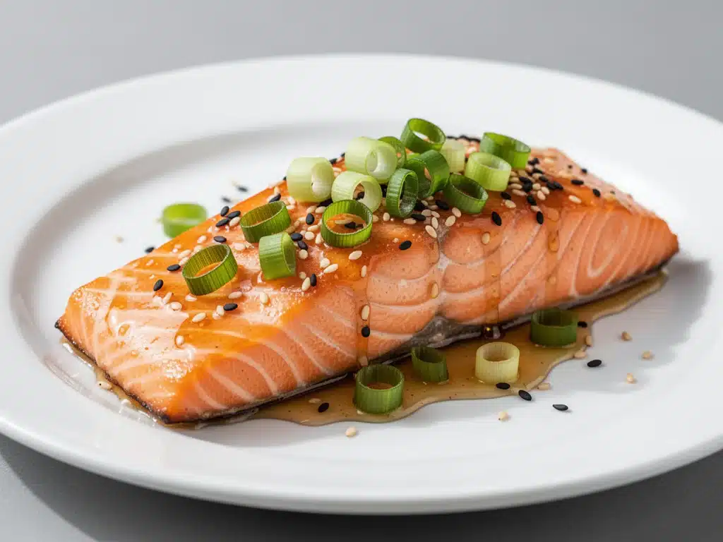 honey garlic glazed salmon - featured image