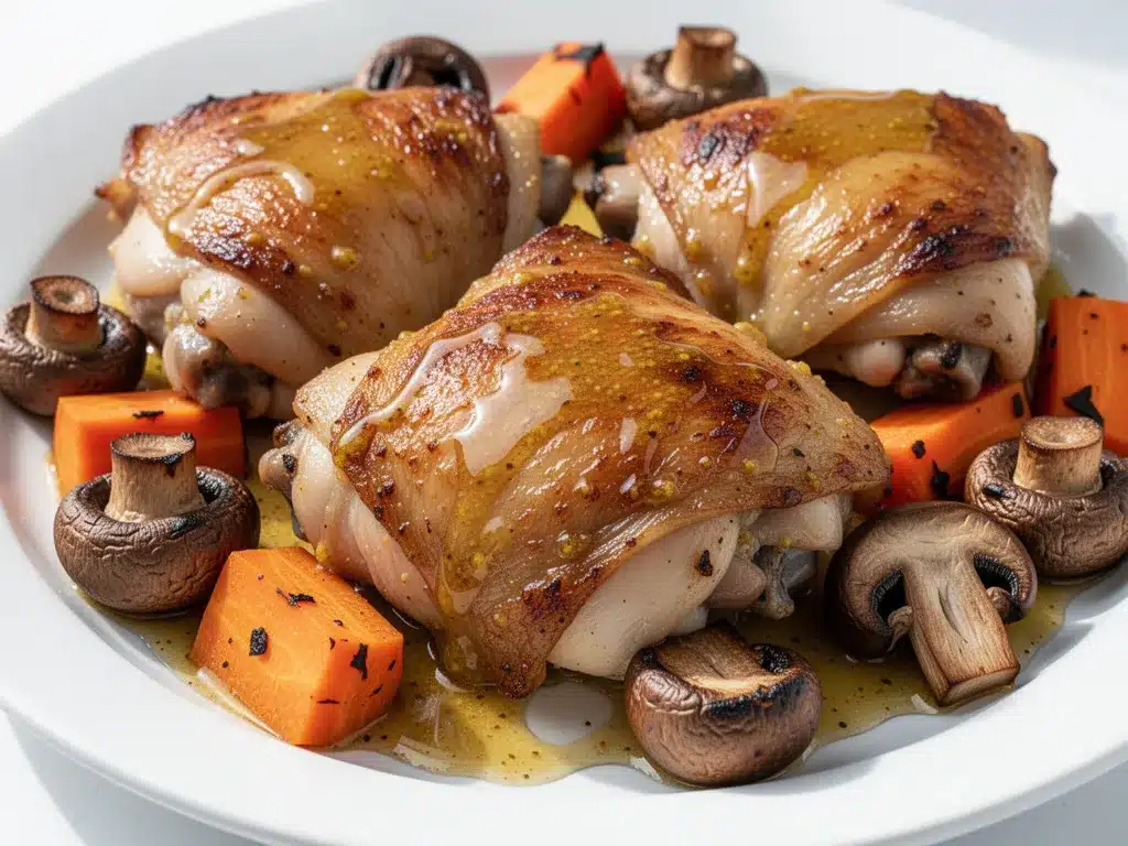 Honey Mustard Chicken Thighs: Easy 20-Minute Sheet Pan Dinner 4 Honey Mustard Chicken Thighs preparation steps