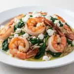 Lemon Garlic Shrimp Orzo - featured image