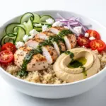 Mediterranean Chicken Wrap Bowls - featured image