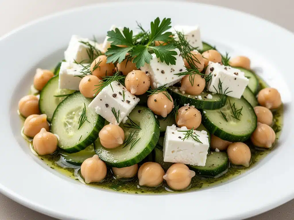 Home 6 Mediterranean chickpea salad - featured image
