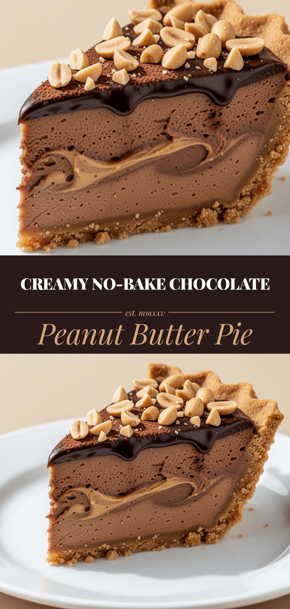 No-Bake Chocolate Peanut Butter Pie: 5-Ingredient Easy Dessert 5 no-bake chocolate peanut butter pie recipe