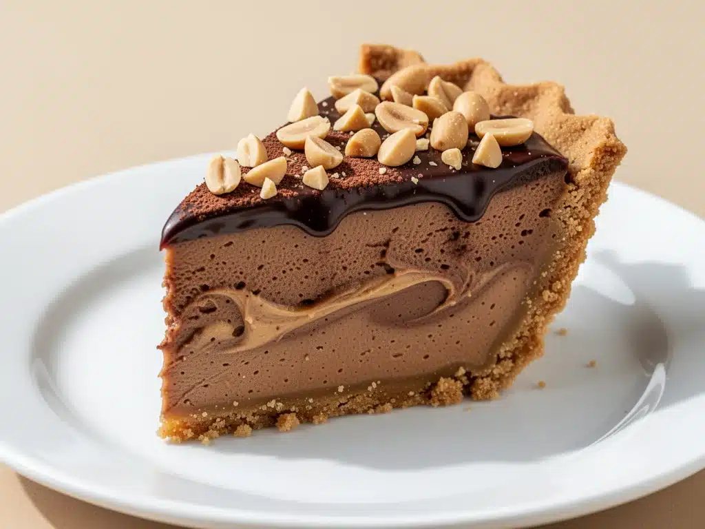 no-bake chocolate peanut butter pie - featured image