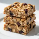 no-bake peanut butter oat granola bars - featured image