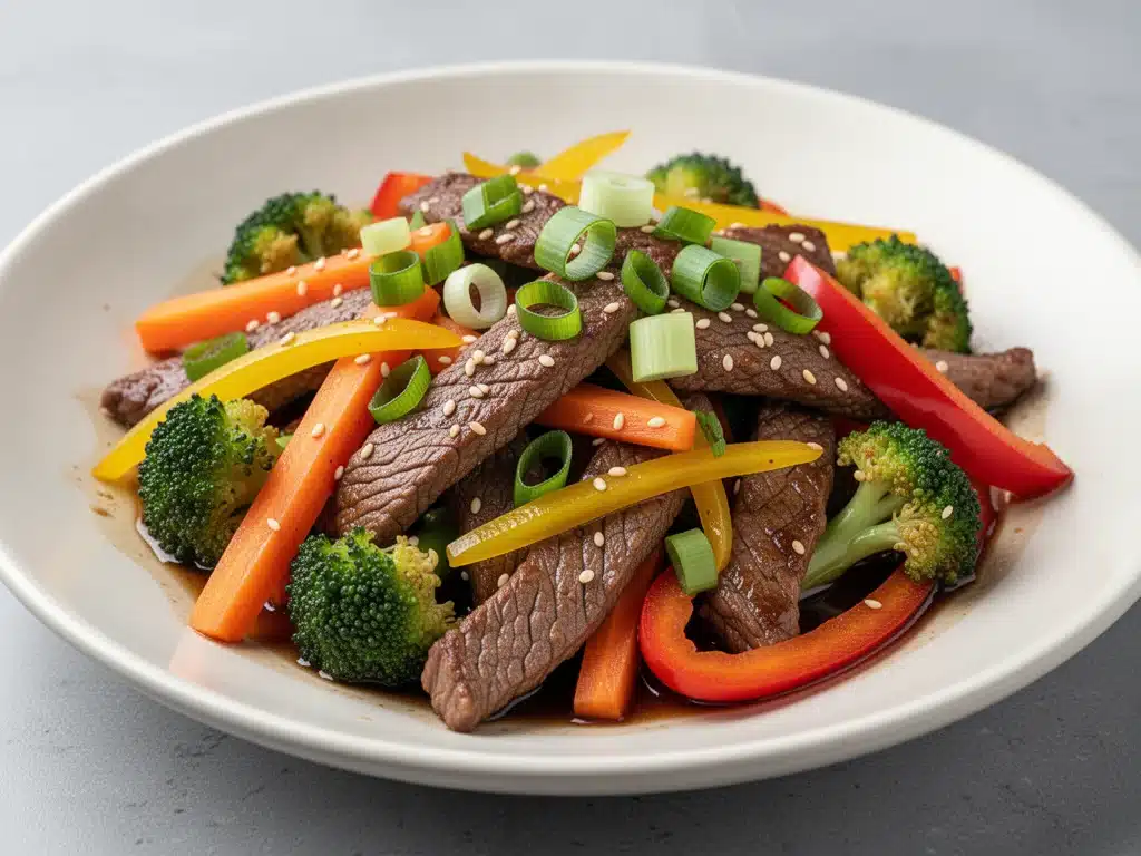 One Pan Beef and Veggie Stir Fry - featured image