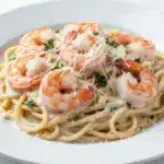 one-pot garlic butter shrimp pasta - featured image