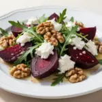 roasted beet and goat cheese salad - featured image