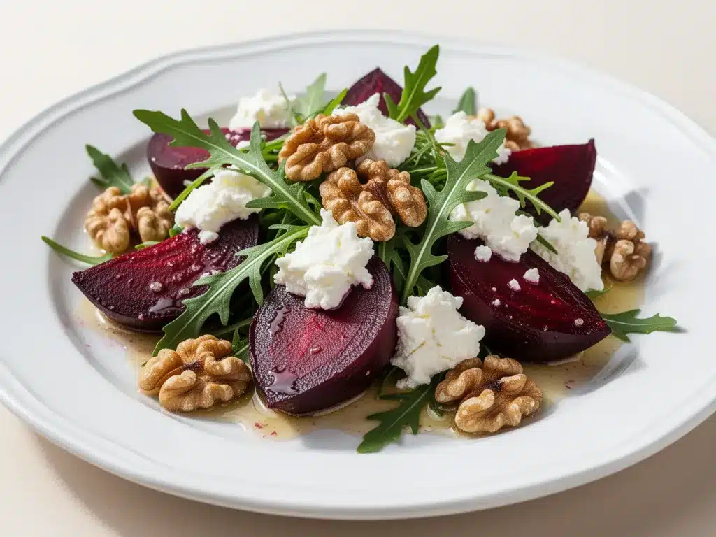 Roasted Beet and Goat Cheese Salad: Easy Spring Lunch 4 roasted beet and goat cheese salad preparation steps
