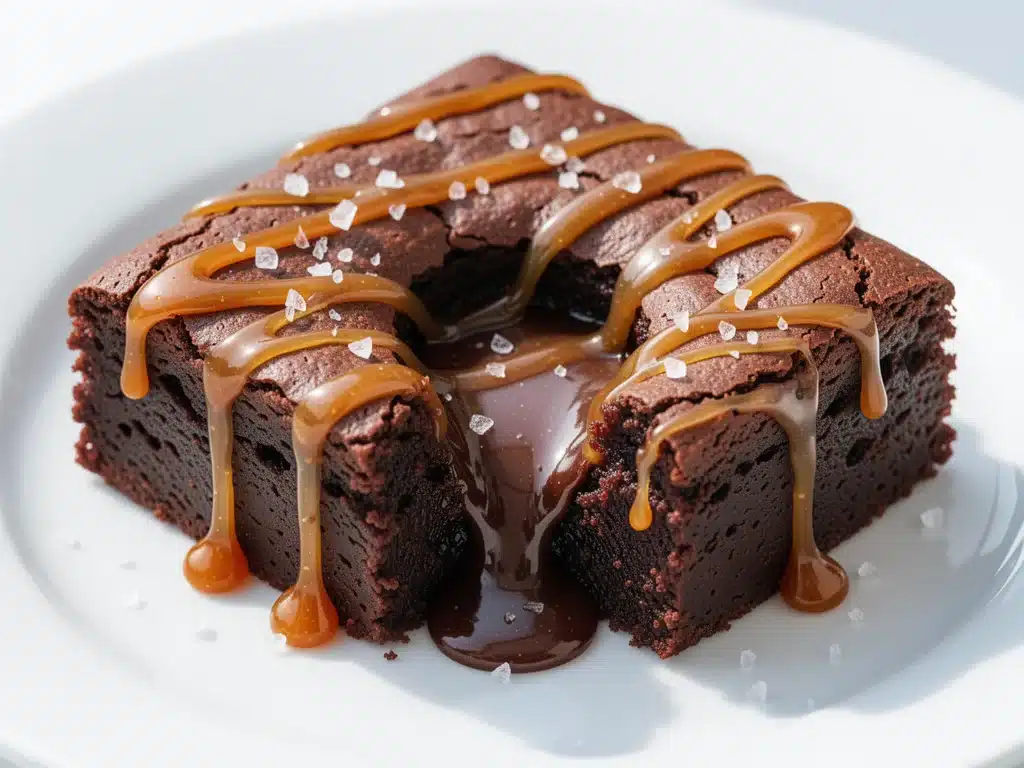 salted caramel brownies - featured image
