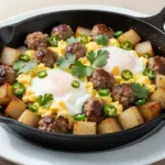Savory Sausage Egg Breakfast Skillet Hash - featured image