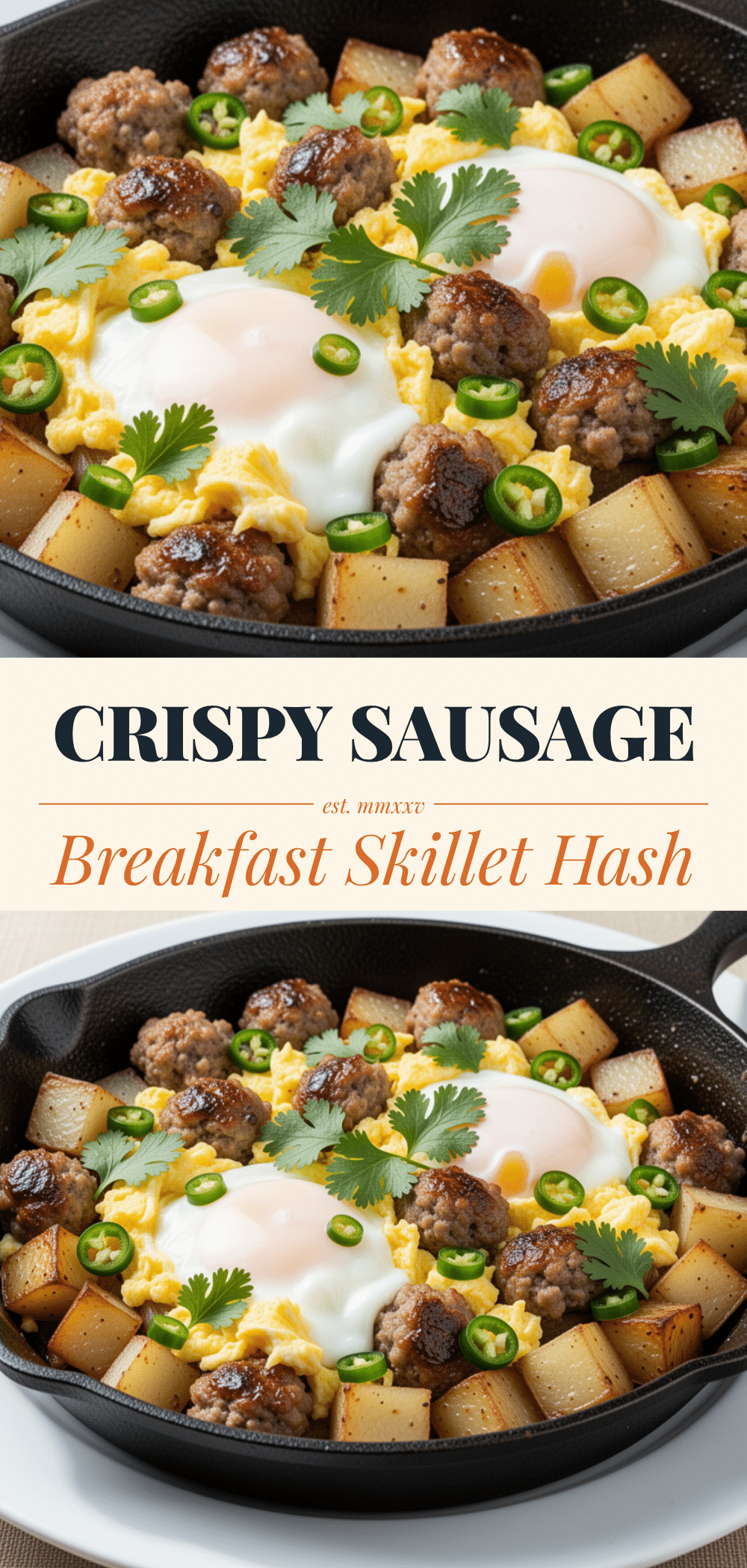 Savory Sausage Egg Breakfast Skillet Hash: Easy 15-Minute Recipe 5 Savory Sausage Egg Breakfast Skillet Hash recipe