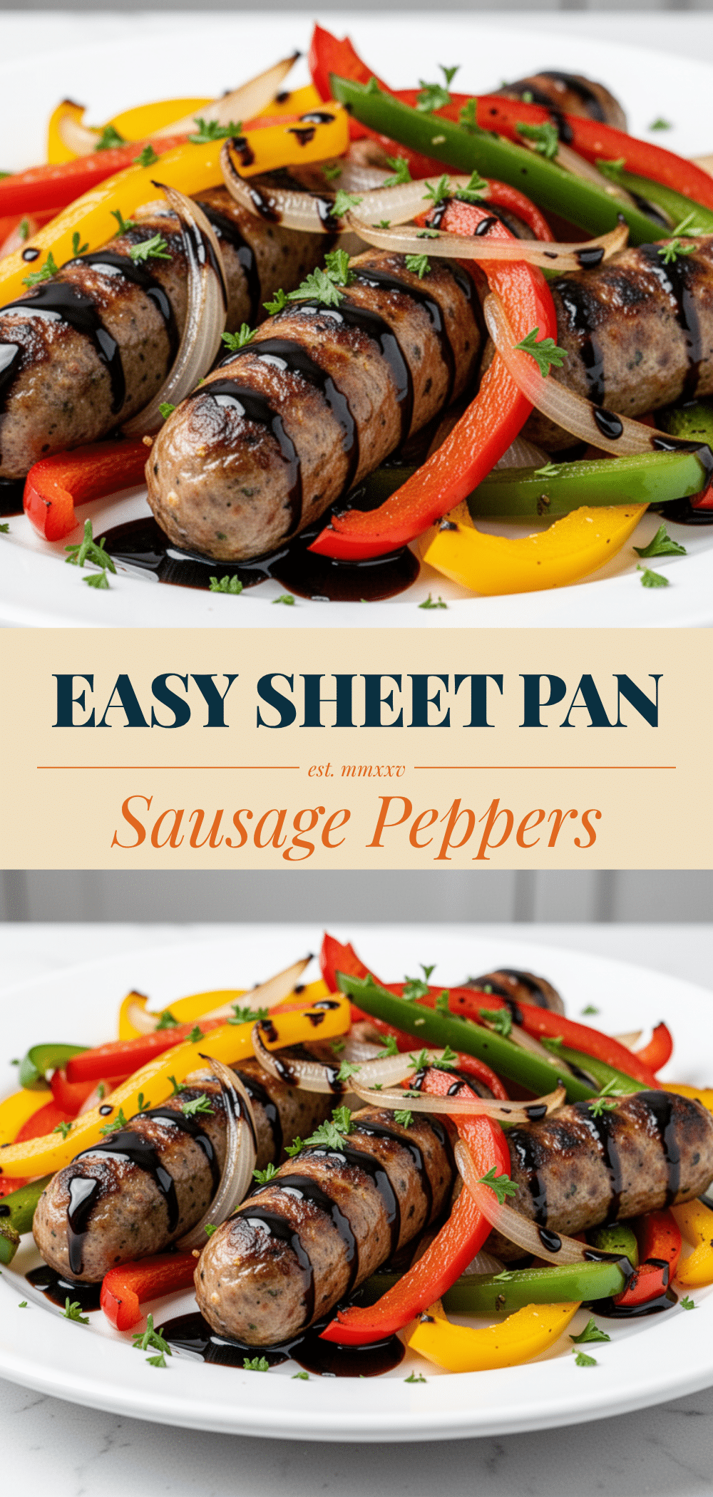 Sheet Pan Sausage and Peppers: Easy 30-Minute Dinner 5 Sheet Pan Sausage and Peppers recipe