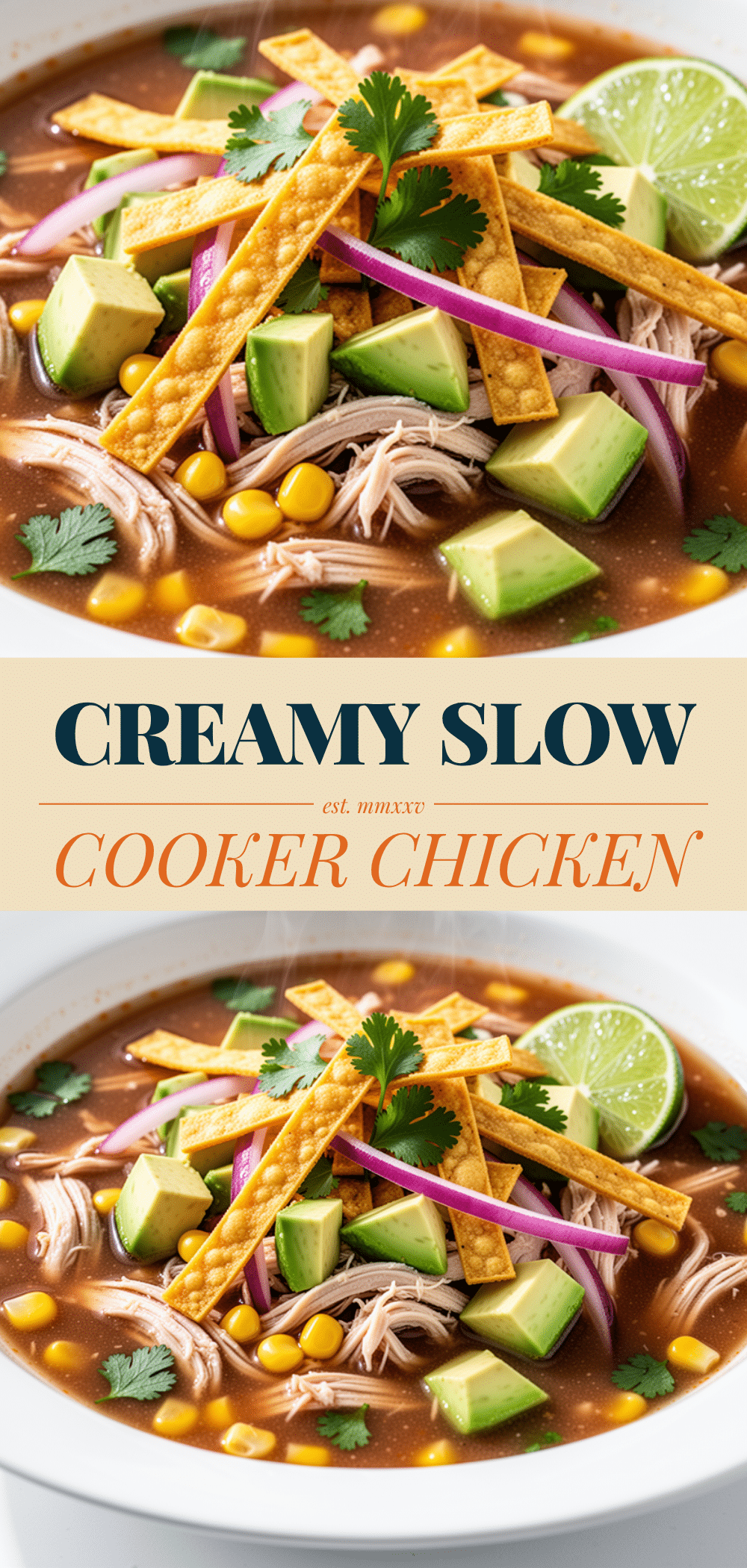 Slow Cooker Chicken Tortilla Soup: Easy 30-Minute Dinner 5 slow cooker chicken tortilla soup recipe
