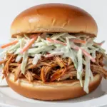 slow cooker pulled chicken sandwiches - featured image