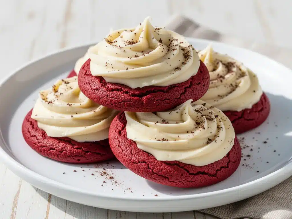 Soft Red Velvet Cookies: Best Easy Cream Cheese Frosting Recipe 4 soft red velvet cookies preparation steps