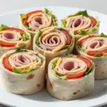 Turkey and Cheese Pinwheel Wraps - featured image