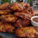 Air Fryer Chicken Wings Honey Garlic - featured image