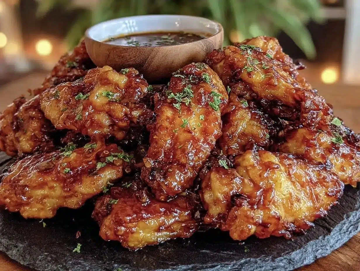 Game Day Crispy Air Fryer Chicken Wings Honey Garlic: Best Party Dip 4 Air Fryer Chicken Wings Honey Garlic preparation steps
