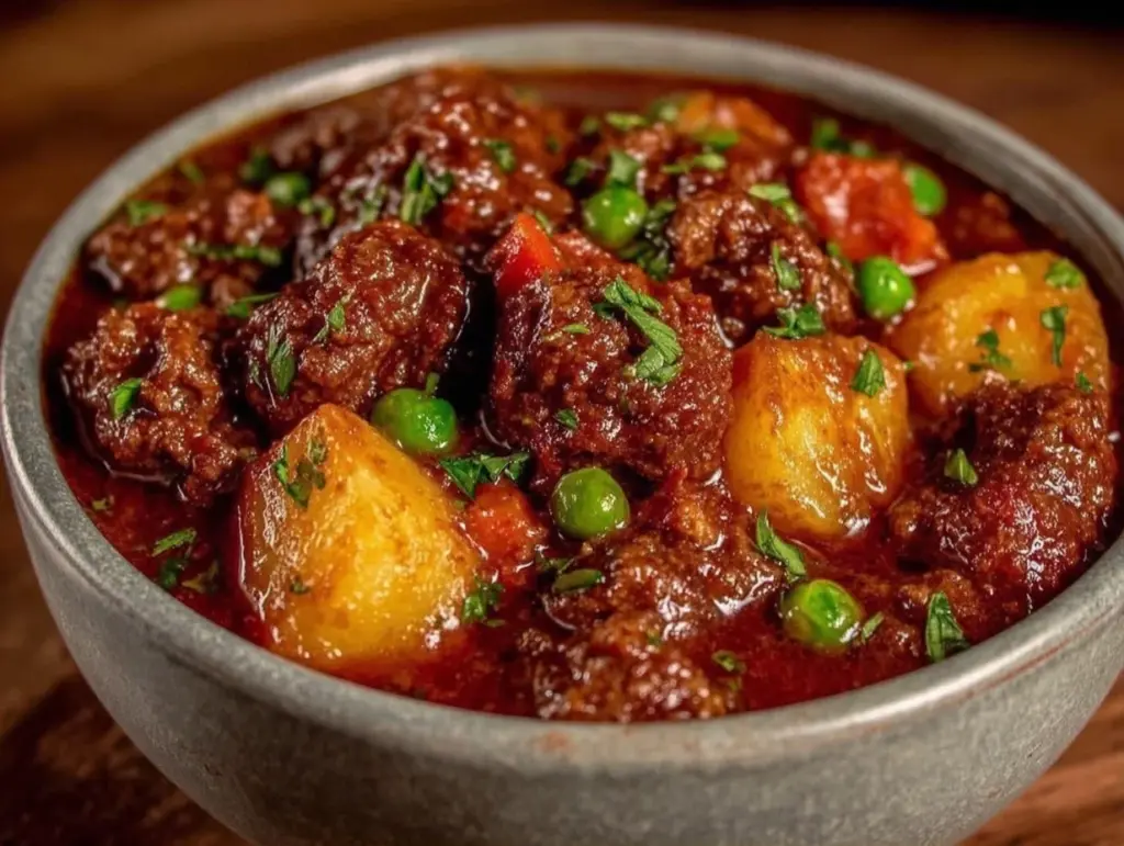 budget-friendly ground beef stew - featured image